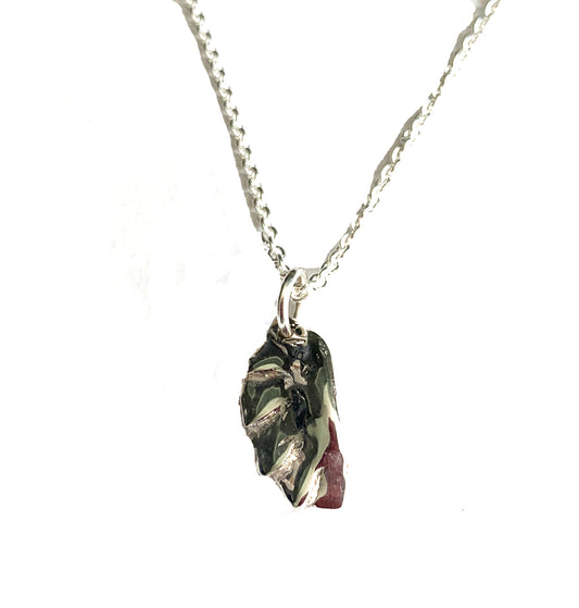 Chinese Dumpling Charm Necklace in Sterling Silver