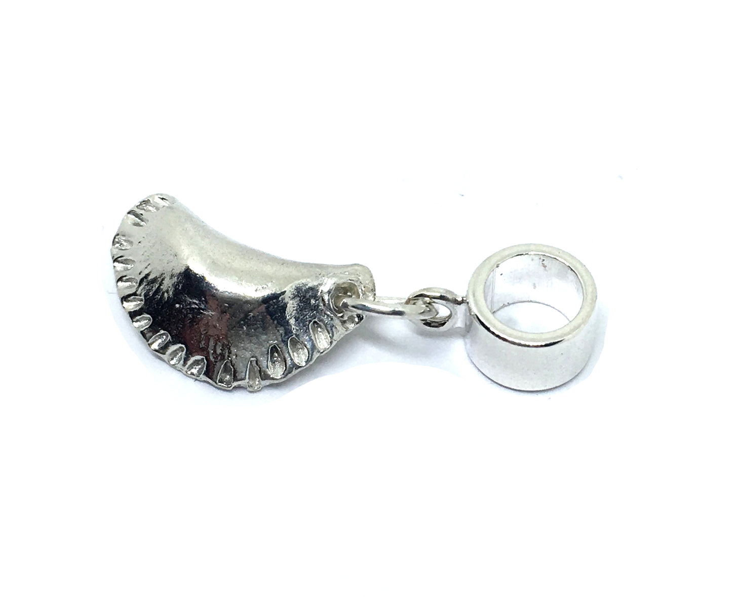 Pierogi Charm in Sterling Silver