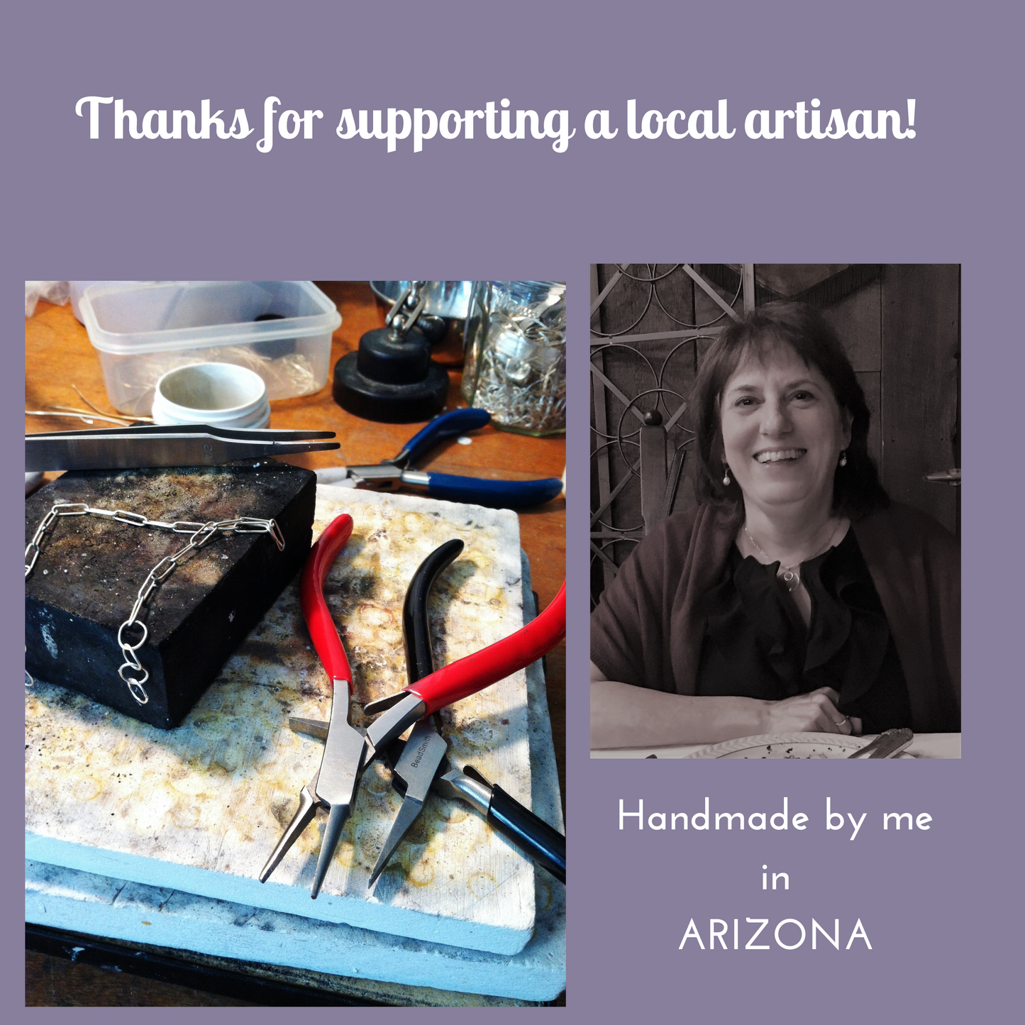 studio shot of chef melicia - she thanks you!
