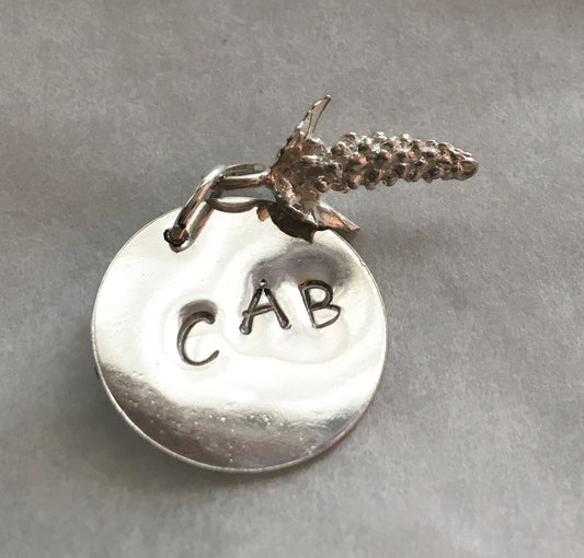 Cabernet Red Wine Charm in Sterling Silver