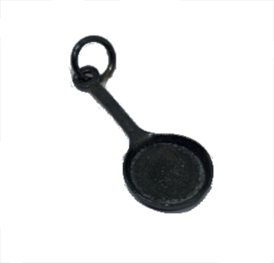 Cast Iron Skillet Charm in Sterling Silver