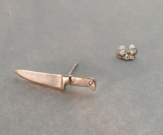 Single Chef Knife Stud Earring