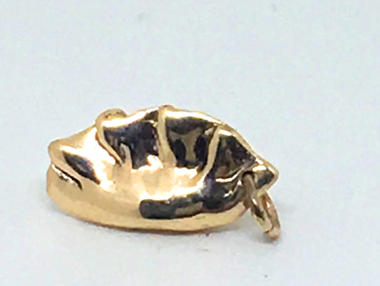14K Yellow Gold Potsticker Dumpling Charm