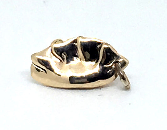 14K yellow gold dumpling charm