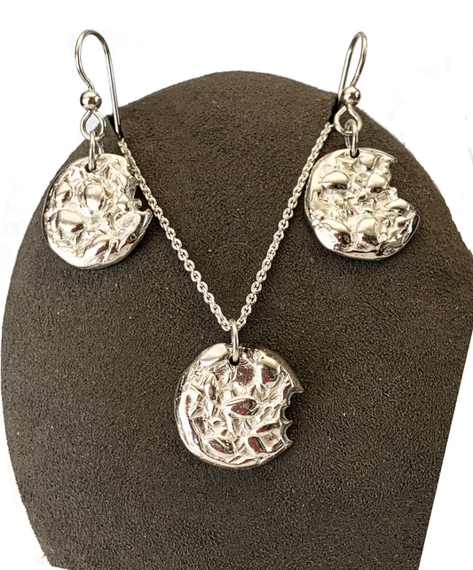 Ta-da! Oatmeal Cookie Earrings and Necklace