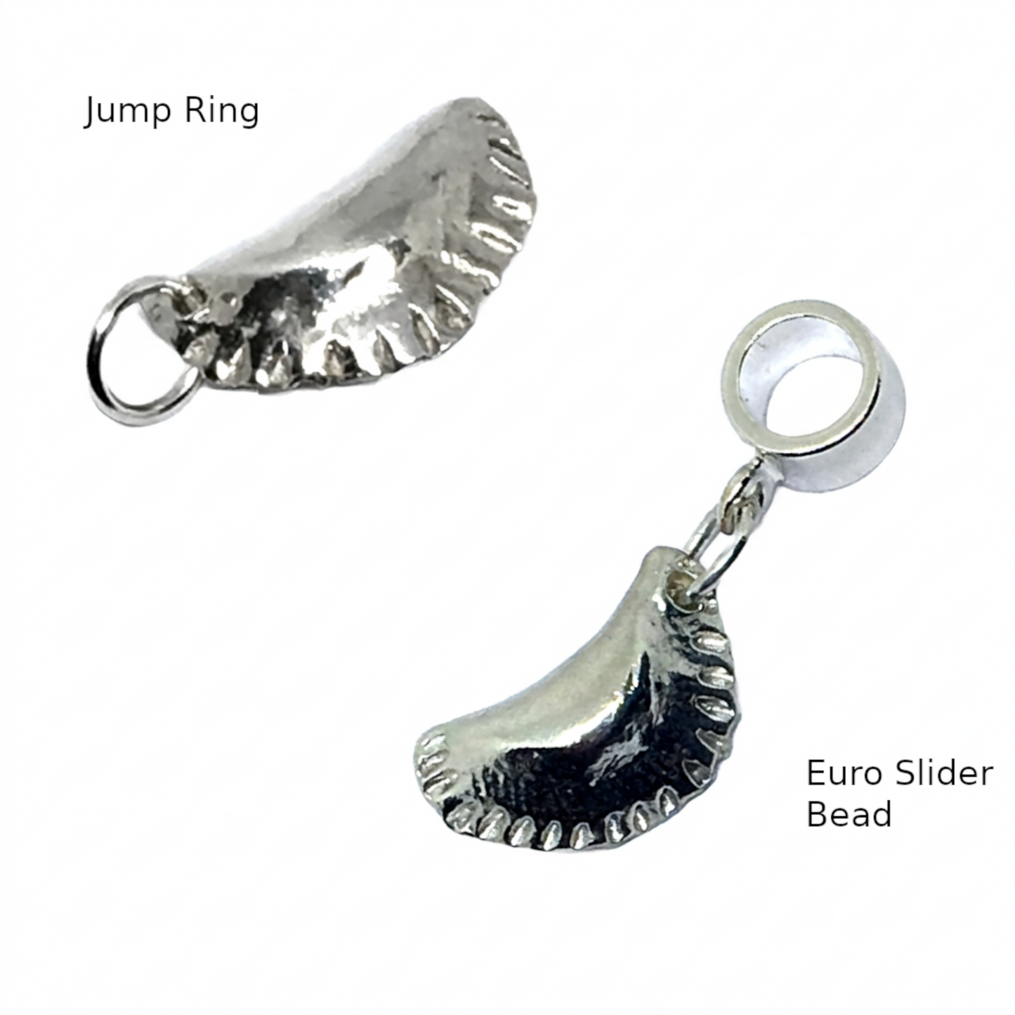 Pierogi Charm in Sterling Silver