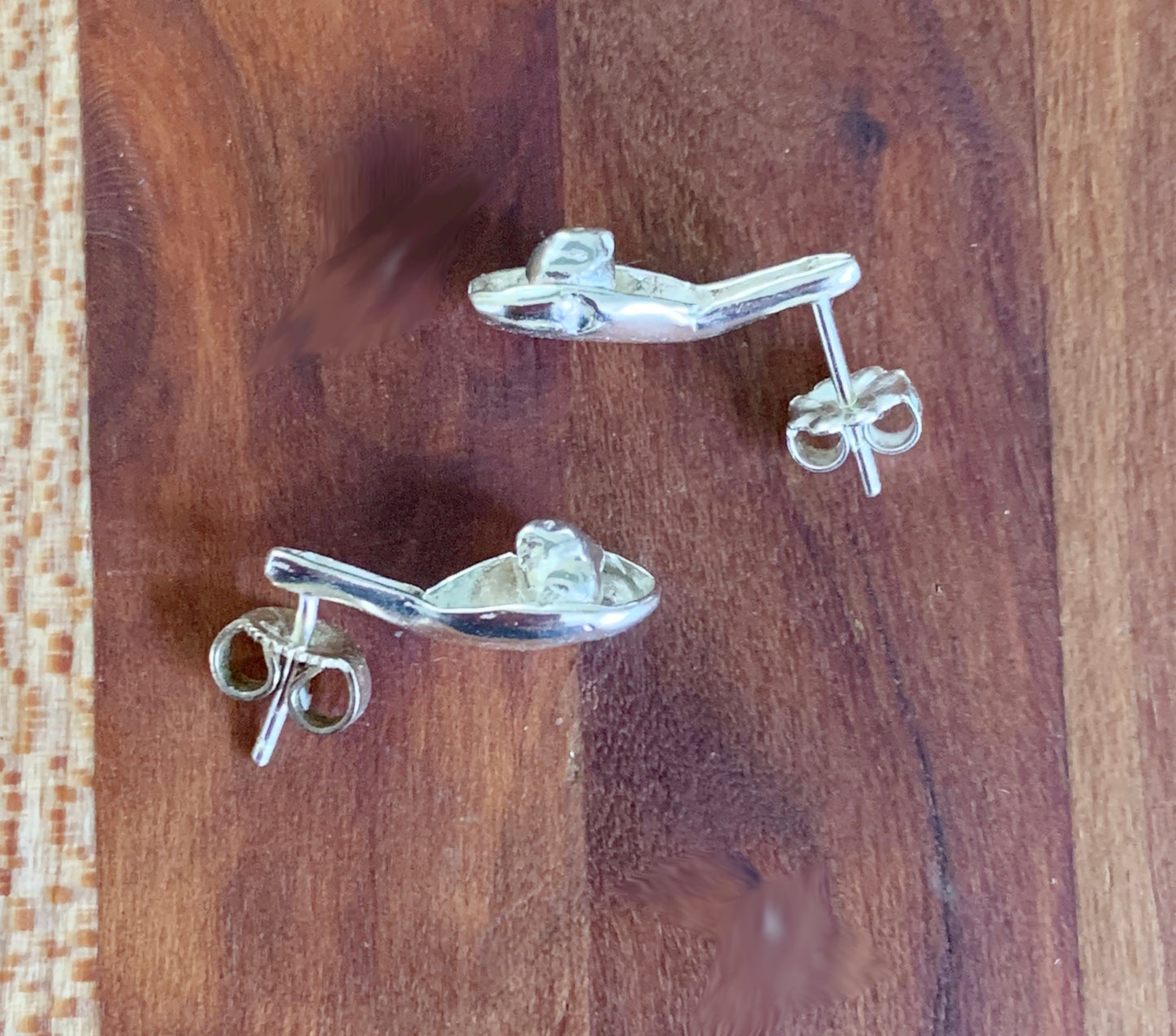 Soup Dumpling Post Earrings in Sterling Silver