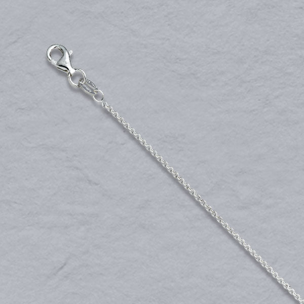 Personalized Flame Pendant Necklace in Sterling Silver