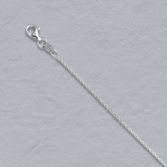 Personalized Flame Pendant Necklace in Sterling Silver