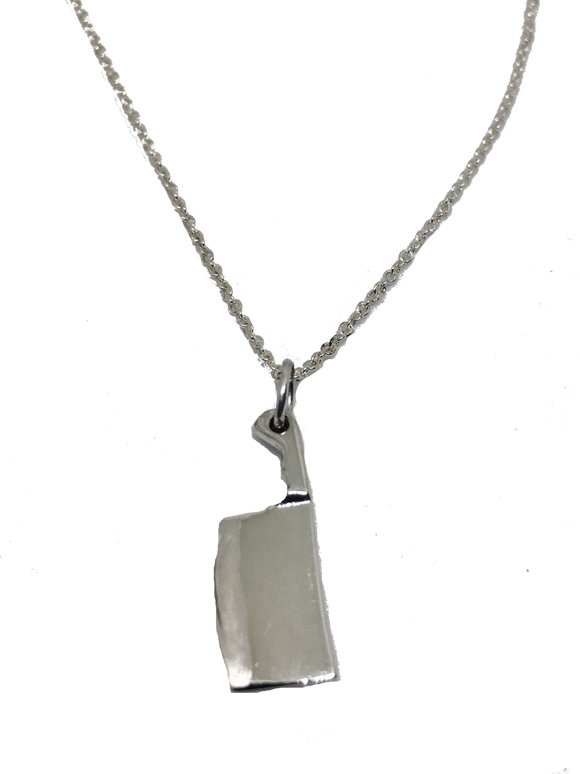 Chef's Cleaver Pendant Necklace in Sterling Silver – ChefJewelry