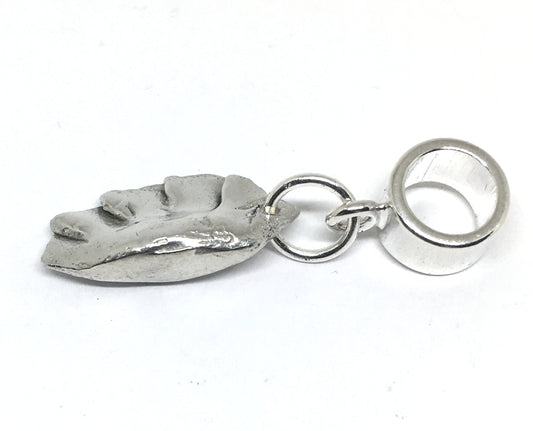 sterling silver potsticker dangle charm