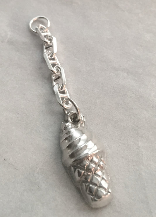 ice cream cone key ring charm
