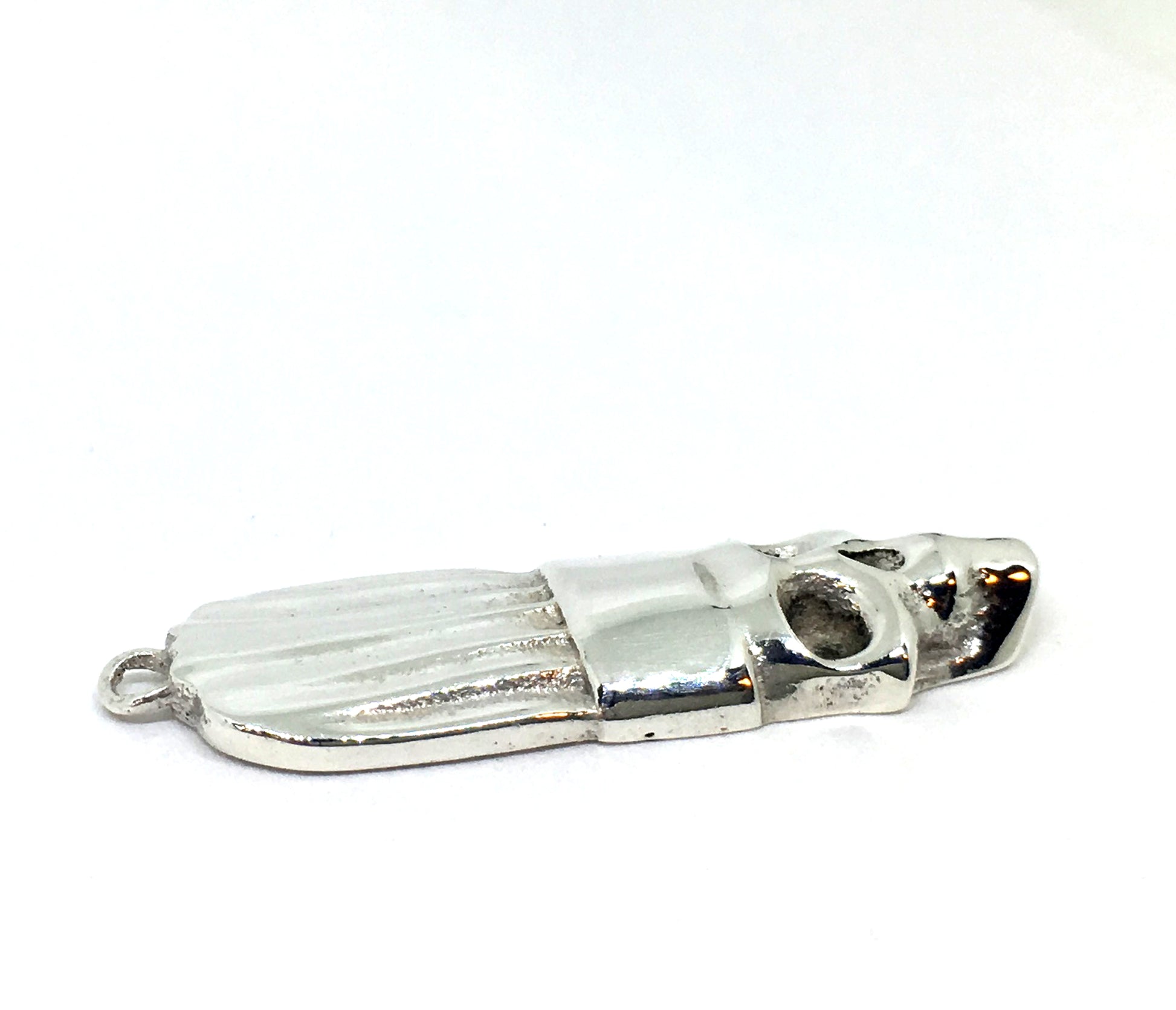 chef skull charm side view